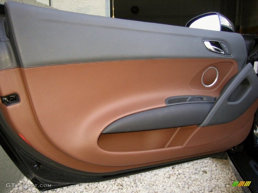2011 Audi R8 Spyder 5.2 FSI quattro Nougat Brown Nappa Leather Door Panel Photo #60329858