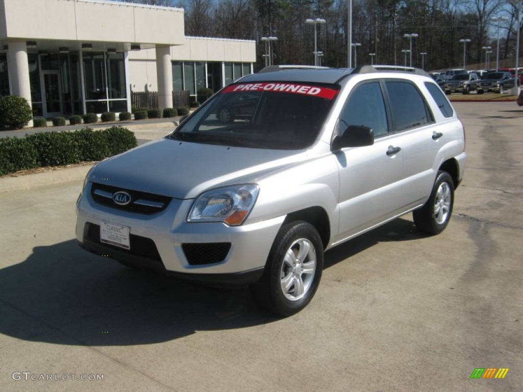 2009 Sportage LX - Bright Silver / Black photo #1