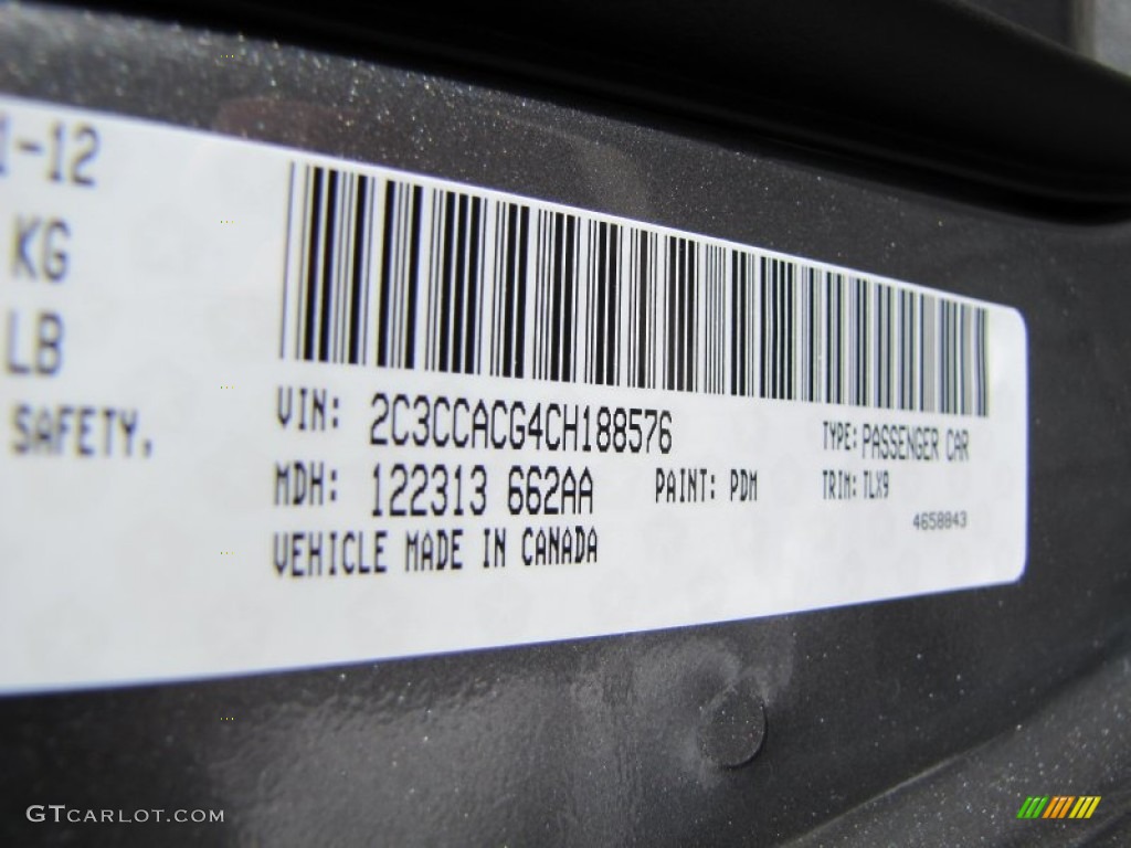2012 300 Color Code PDM for Tungsten Metallic Photo #60331502