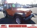 2011 Mango Tango Pearl Jeep Wrangler Sport S 4x4  photo #1