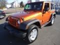 2011 Mango Tango Pearl Jeep Wrangler Sport S 4x4  photo #2