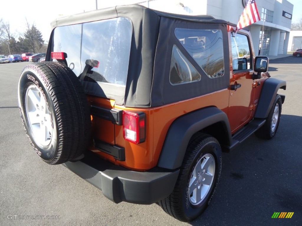 2011 Wrangler Sport S 4x4 - Mango Tango Pearl / Black photo #6