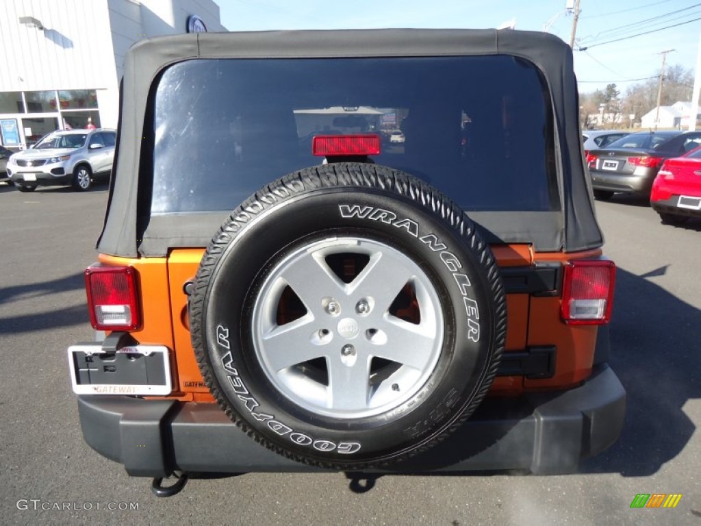 2011 Wrangler Sport S 4x4 - Mango Tango Pearl / Black photo #7