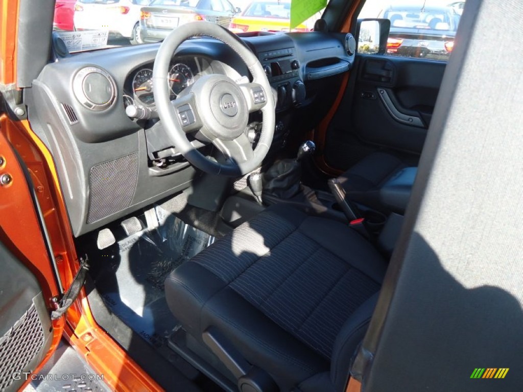 2011 Wrangler Sport S 4x4 - Mango Tango Pearl / Black photo #10