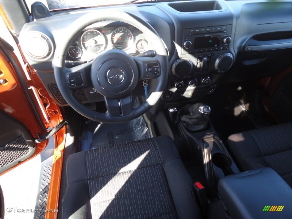 2011 Wrangler Sport S 4x4 - Mango Tango Pearl / Black photo #21