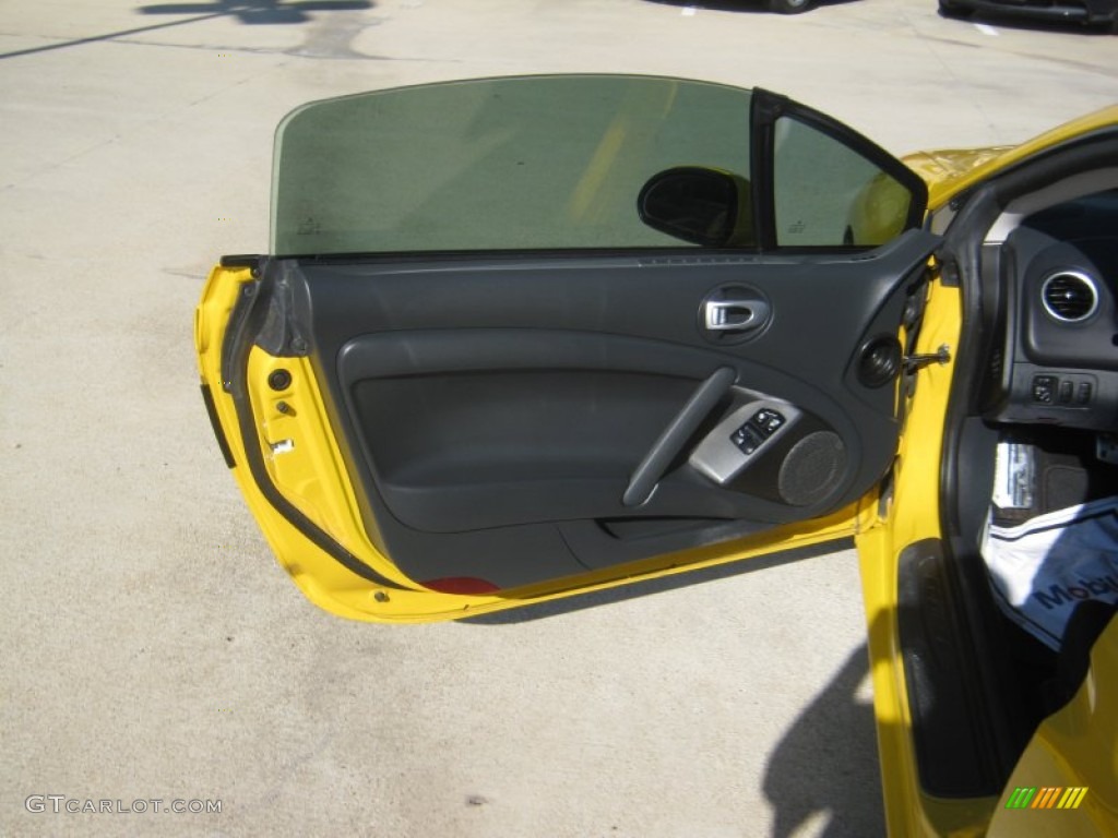 2009 Eclipse GS Coupe - Solar Satin Yellow / Dark Charcoal photo #15