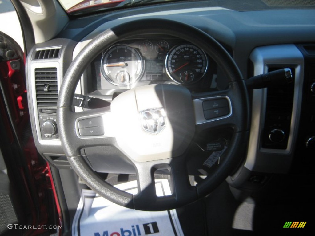 2011 Ram 1500 SLT Quad Cab 4x4 - Deep Cherry Red Crystal Pearl / Dark Slate Gray/Medium Graystone photo #10