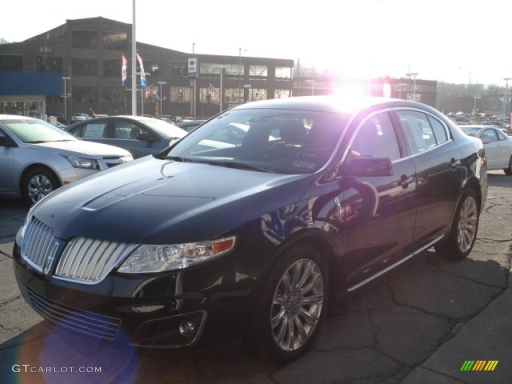 2009 MKS AWD Sedan - Dark Ink Blue Metallic / Charcoal Black photo #4