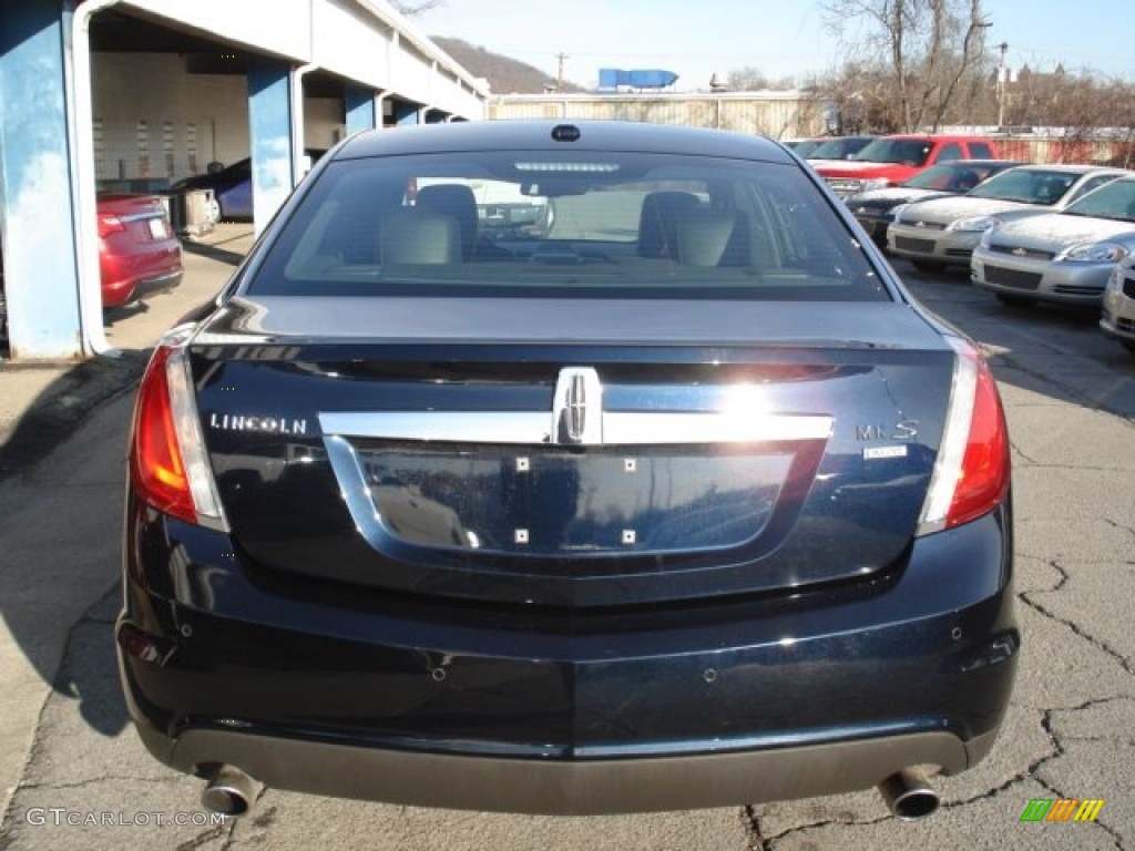 2009 MKS AWD Sedan - Dark Ink Blue Metallic / Charcoal Black photo #7