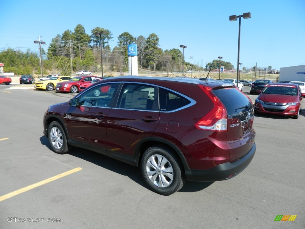 2012 CR-V EX-L - Basque Red Pearl II / Gray photo #3