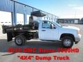 Summit White 2012 GMC Sierra 3500HD Regular Cab 4x4 Dump Truck