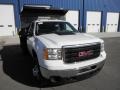 Summit White - Sierra 3500HD Regular Cab 4x4 Dump Truck Photo No. 2