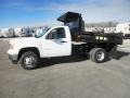 Summit White - Sierra 3500HD Regular Cab 4x4 Dump Truck Photo No. 4