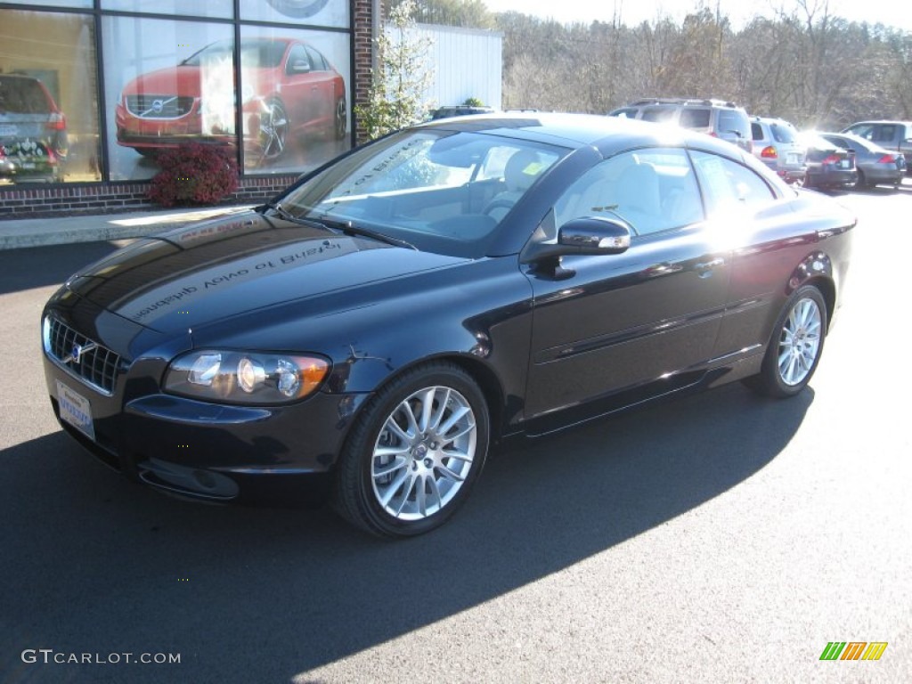 2009 C70 T5 Convertible - Magic Blue Metallic / Calcite photo #2