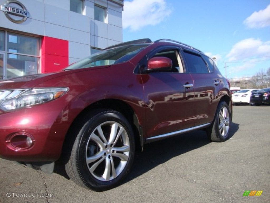 2009 Murano LE AWD - Merlot Metallic / Black photo #2