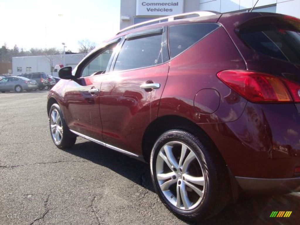 2009 Murano LE AWD - Merlot Metallic / Black photo #4