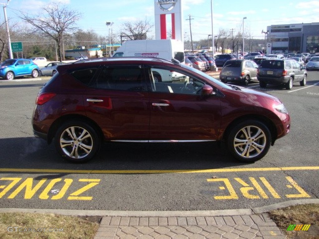 2009 Murano LE AWD - Merlot Metallic / Black photo #9