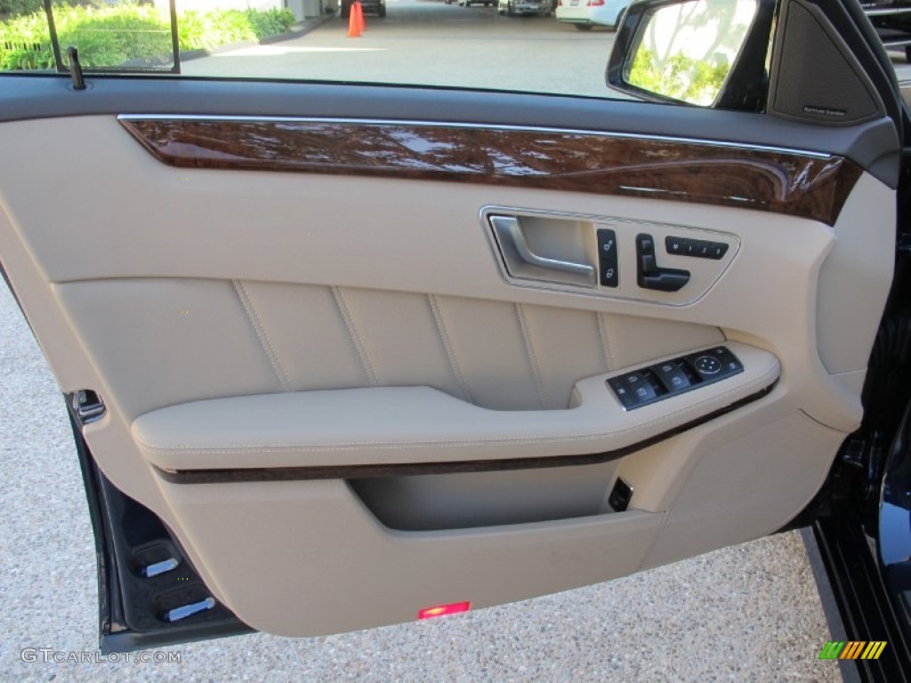 2012 Mercedes-Benz E 350 Sedan Almond/Mocha Door Panel Photo #60342344