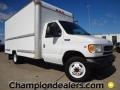 Oxford White 2002 Ford E Series Cutaway E350 Commercial Moving Truck