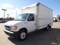 2002 Oxford White Ford E Series Cutaway E350 Commercial Moving Truck  photo #3