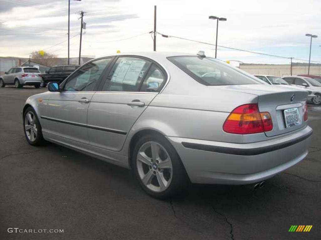 2004 3 Series 330i Sedan - Titanium Silver Metallic / Black photo #4