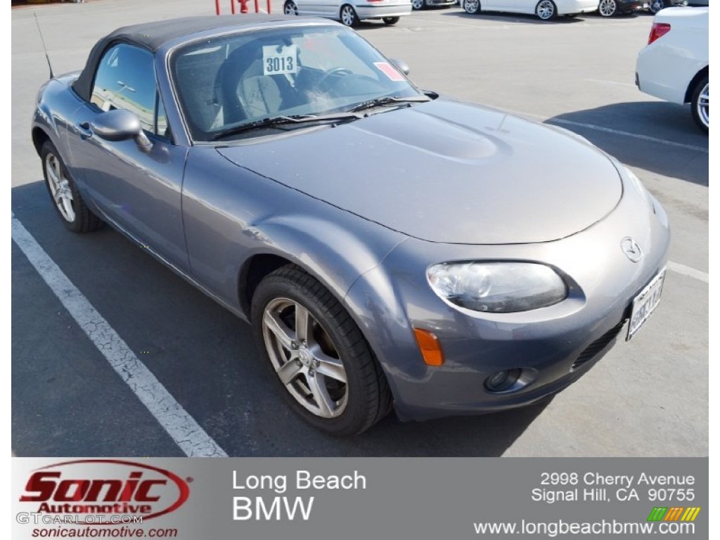 2007 MX-5 Miata Sport Roadster - Galaxy Gray Mica / Black photo #1