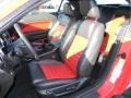 Black/Red 2008 Ford Mustang Shelby GT500 Convertible Interior Color