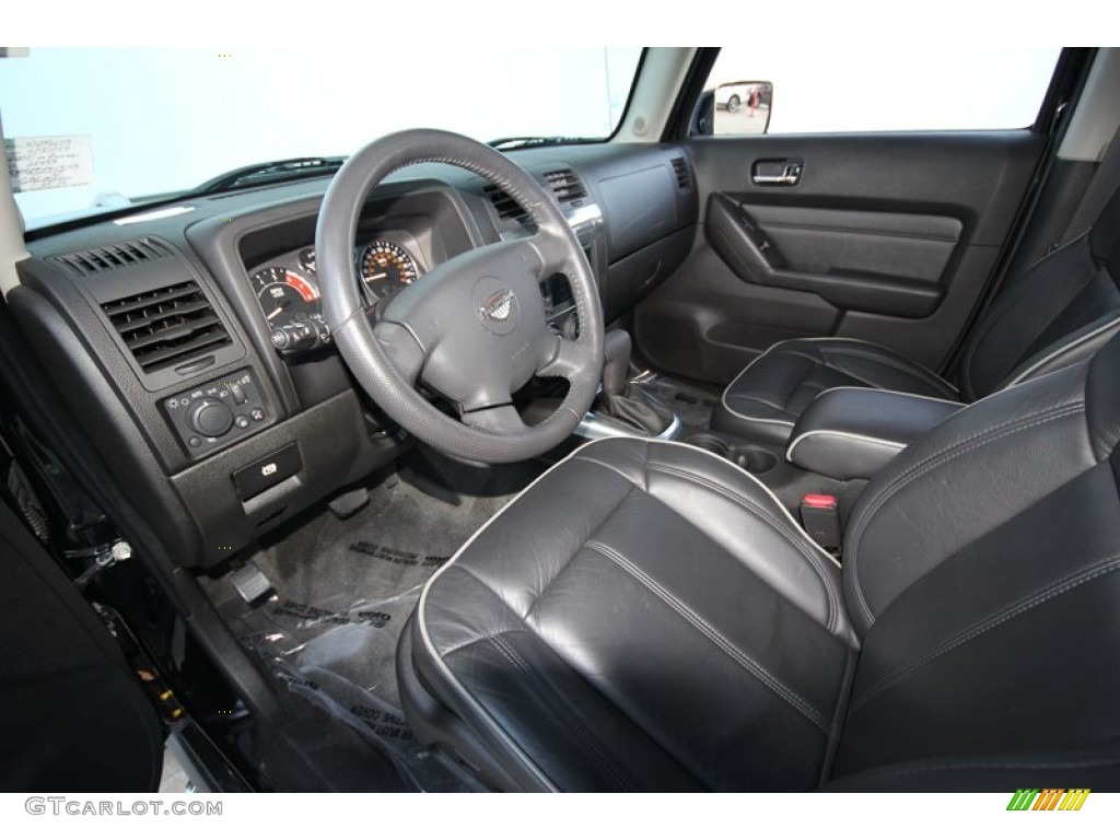 Ebony/Pewter Interior 2010 Hummer H3 Alpha Photo #60350948