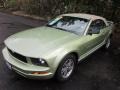 2005 Legend Lime Metallic Ford Mustang V6 Deluxe Convertible  photo #1
