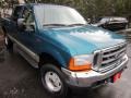 2001 Island Blue Metallic Ford F350 Super Duty Lariat Crew Cab 4x4  photo #3