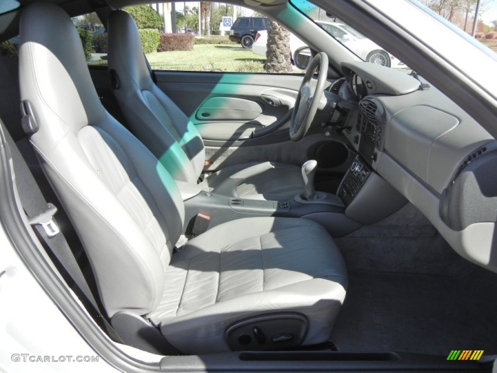 1999 911 Carrera Coupe - Arctic Silver Metallic / Space Grey photo #15