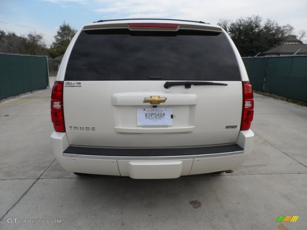 2009 Tahoe LTZ - White Diamond Tricoat / Light Cashmere photo #4