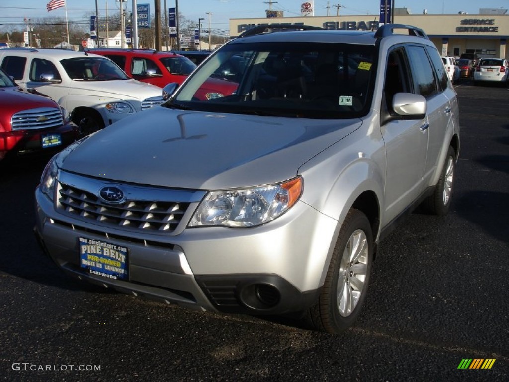 2011 Forester 2.5 X Premium - Spark Silver Metallic / Black photo #1