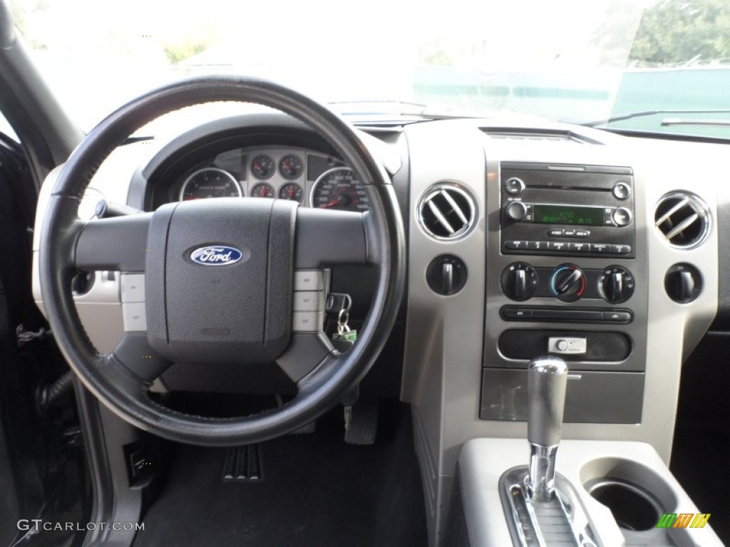 2004 F150 FX4 SuperCrew 4x4 - Black / Black/Medium Flint photo #36