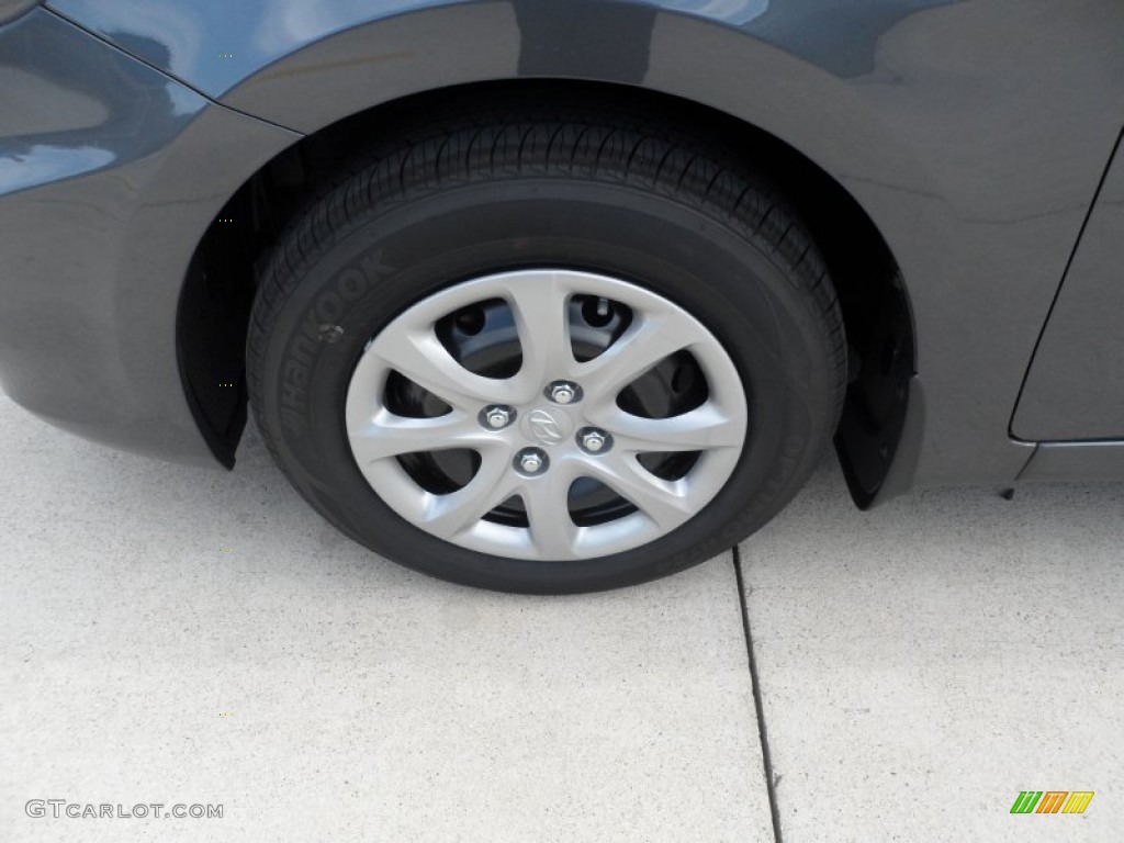 2012 Accent GLS 4 Door - Cyclone Gray / Gray photo #11