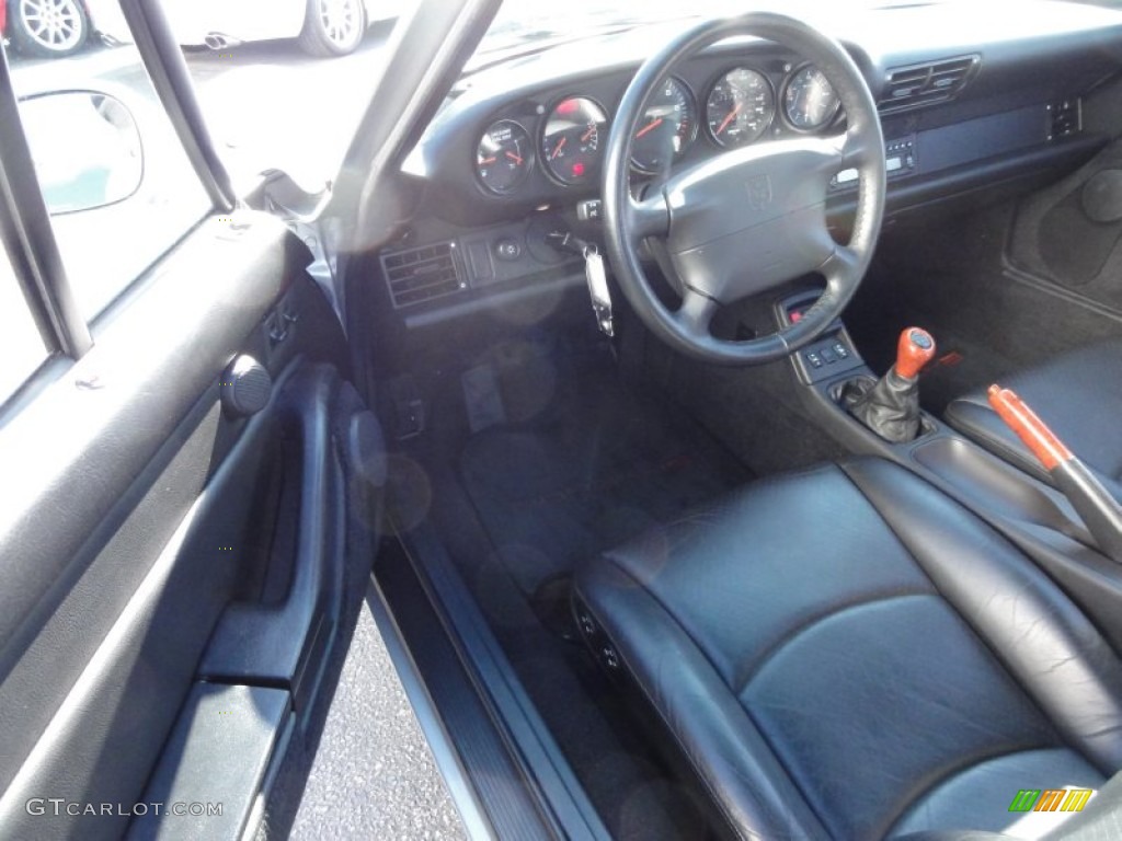 Black Interior 1997 Porsche 911 Carrera Cabriolet Photo #60357550