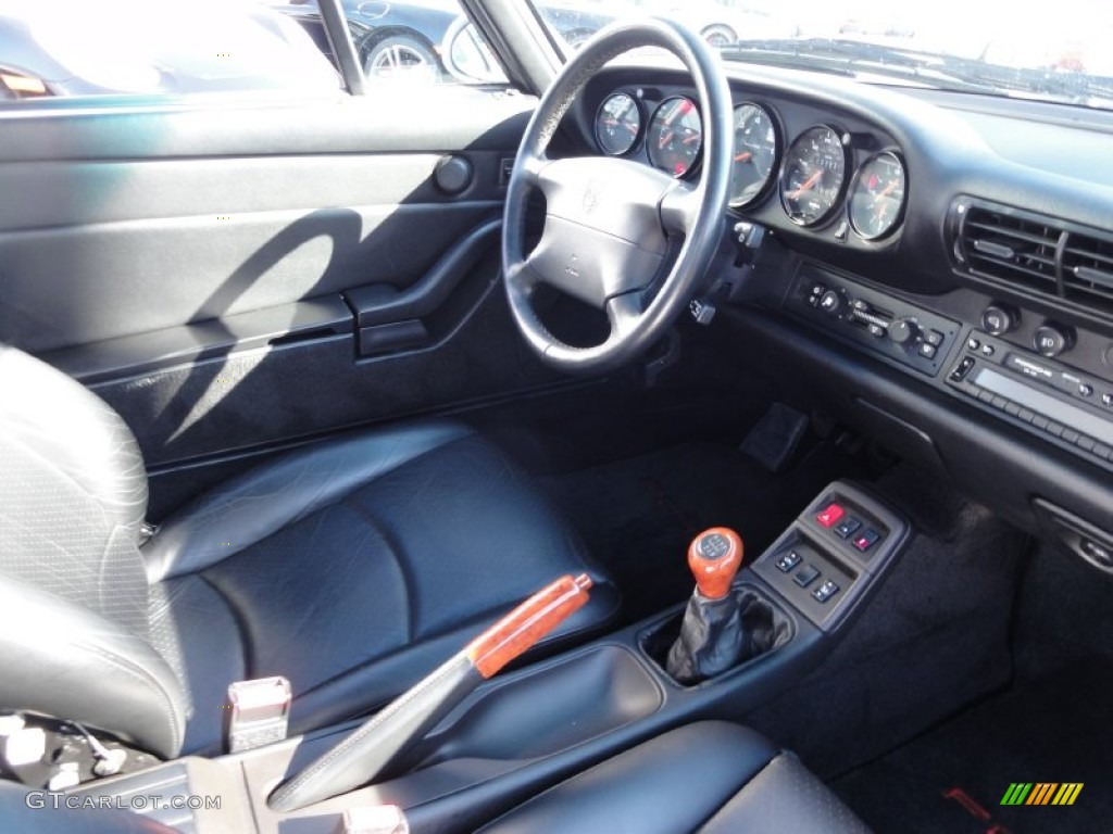 Black Interior 1997 Porsche 911 Carrera Cabriolet Photo #60357614