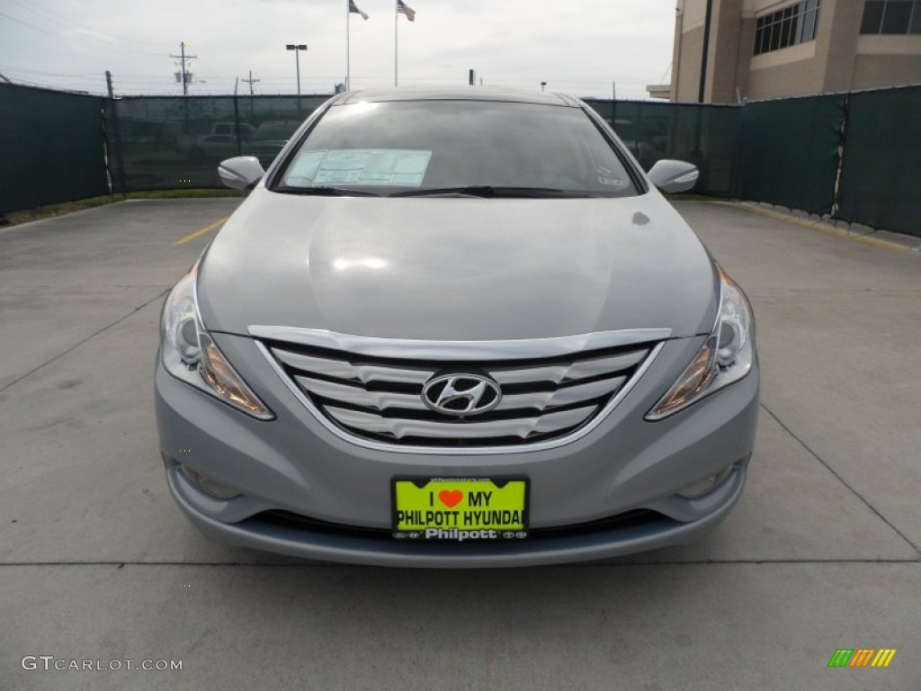 2012 Sonata Limited - Iridescent Silver Blue Pearl / Gray photo #8