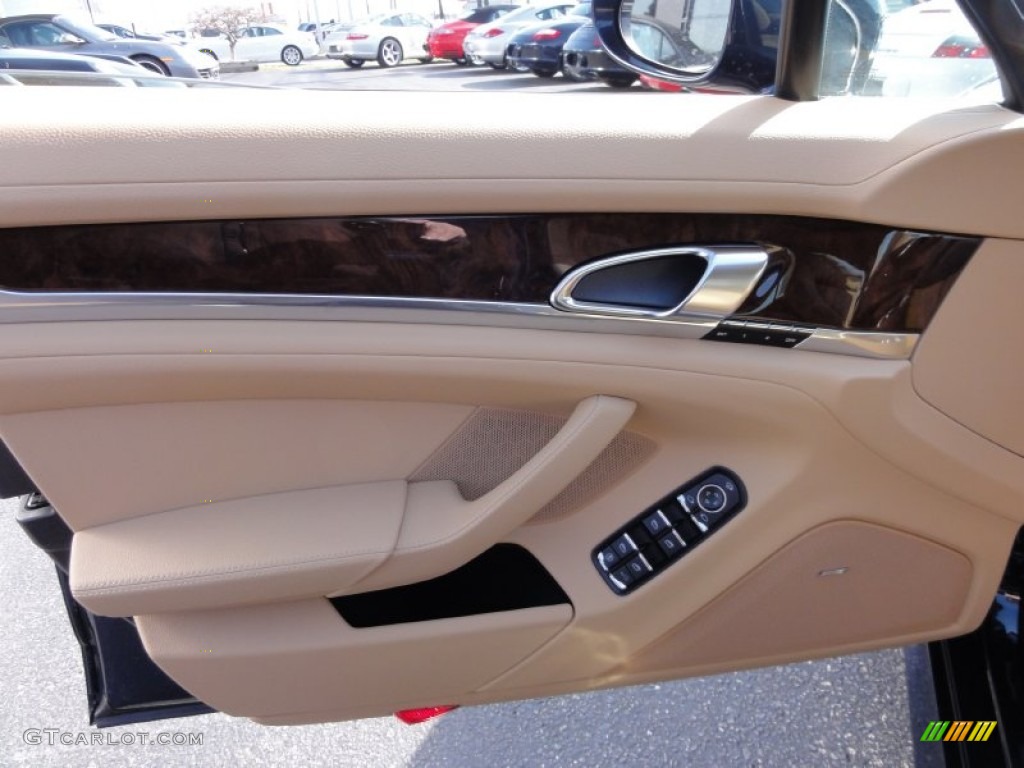 2012 Porsche Panamera V6 Luxor Beige Door Panel Photo #60357960