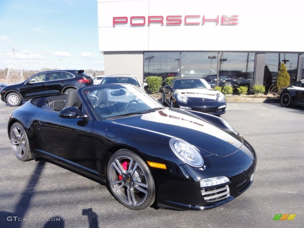 2012 911 Carrera 4S Cabriolet - Black / Black photo #4