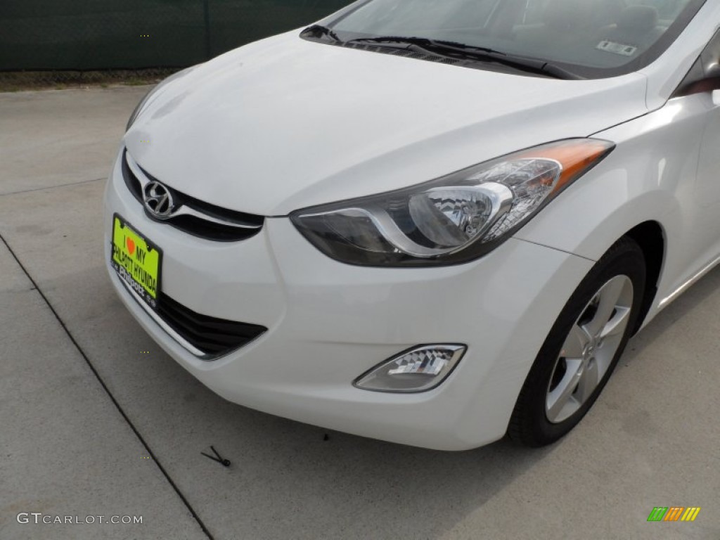 2012 Elantra GLS - Shimmering White / Beige photo #10