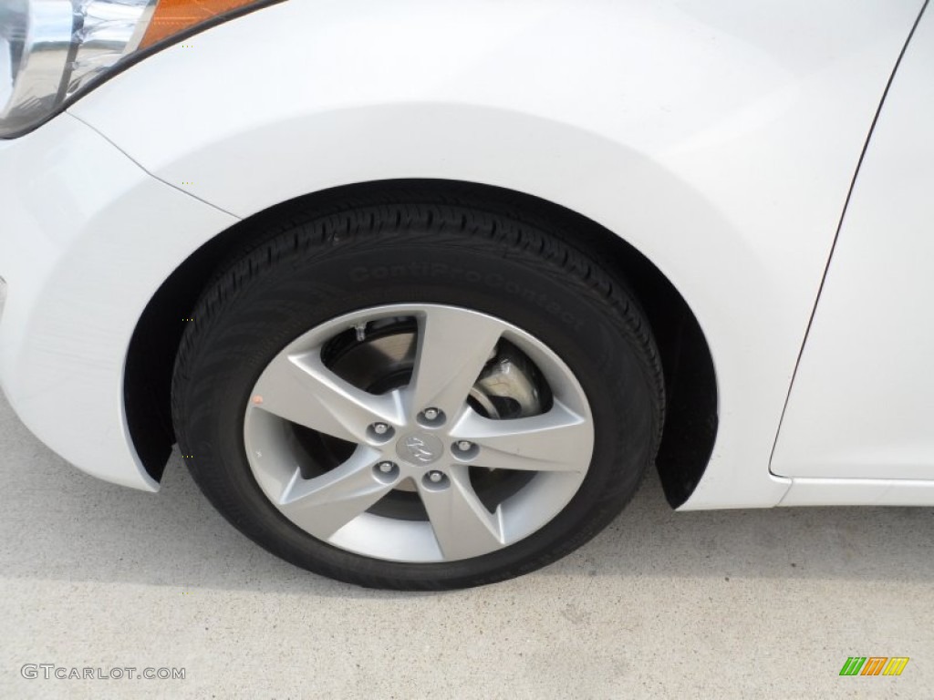 2012 Elantra GLS - Shimmering White / Beige photo #11