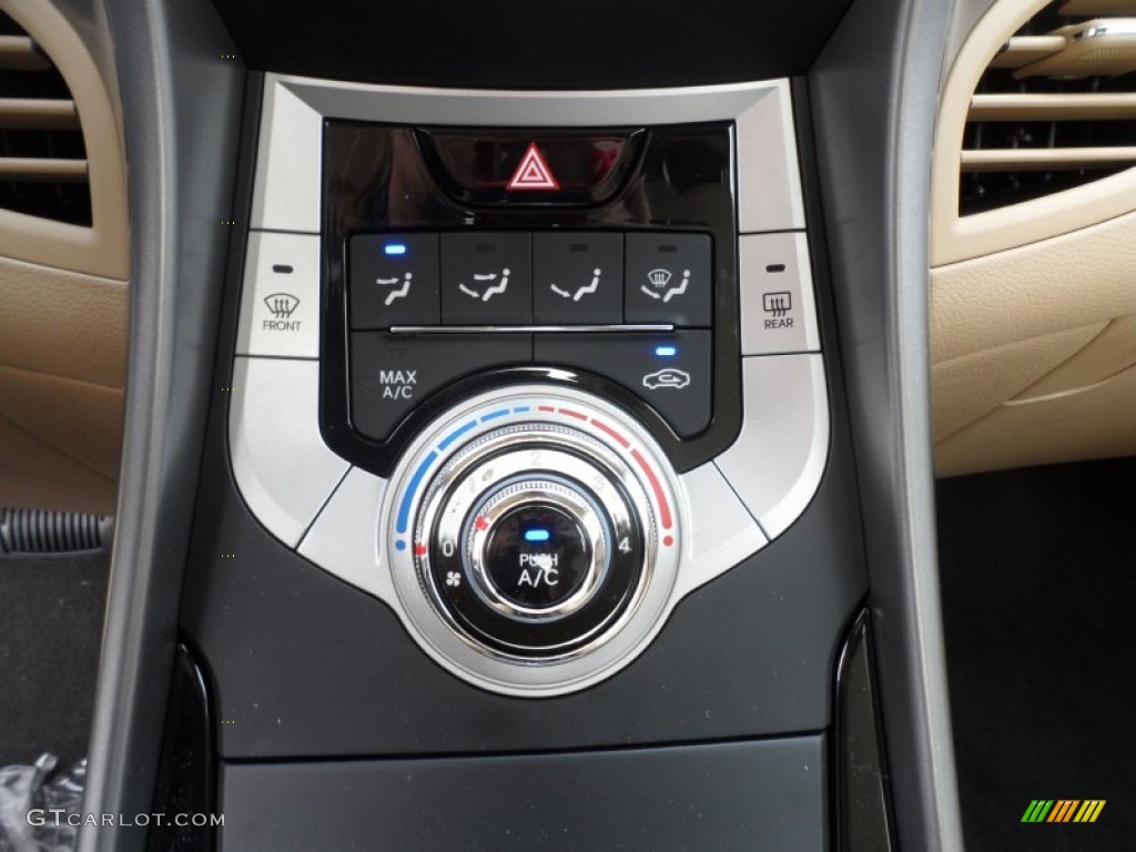 2012 Elantra GLS - Shimmering White / Beige photo #28