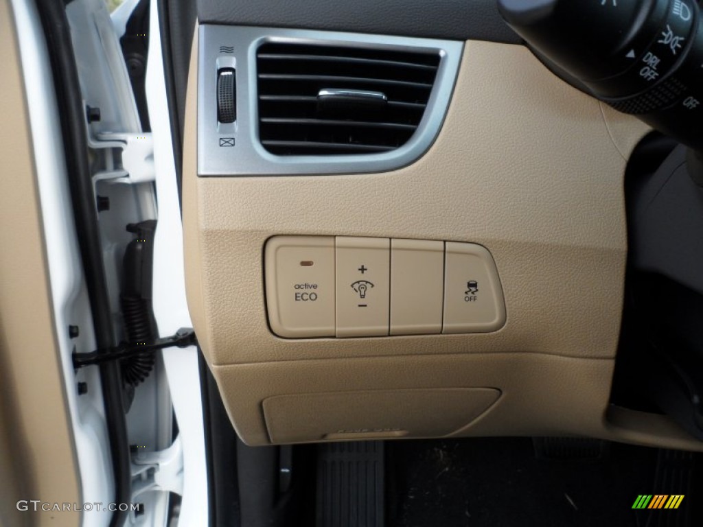 2012 Elantra GLS - Shimmering White / Beige photo #32