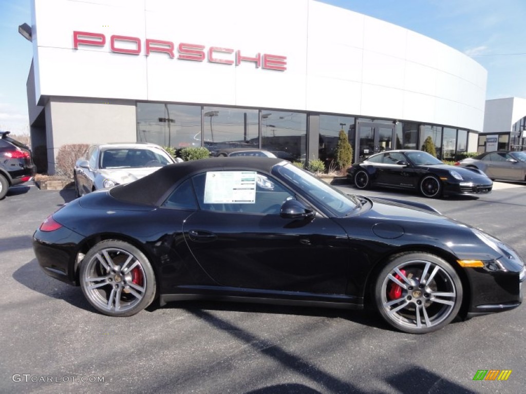 2012 911 Carrera 4S Cabriolet - Black / Black photo #38