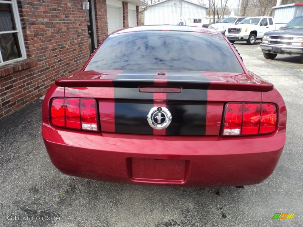 2007 Mustang V6 Premium Coupe - Redfire Metallic / Light Graphite photo #27