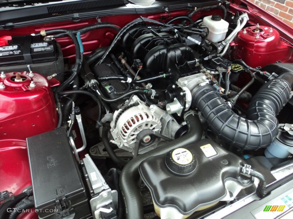 2007 Mustang V6 Premium Coupe - Redfire Metallic / Light Graphite photo #29