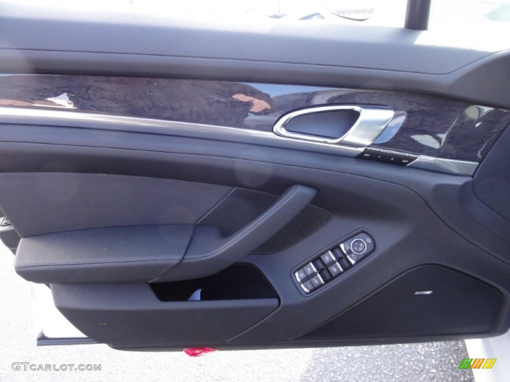 2012 Porsche Panamera 4S Black Door Panel Photo #60360060