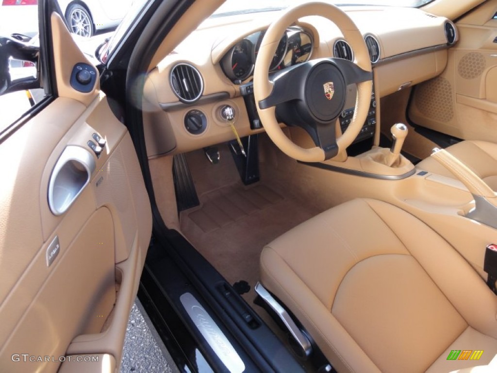Sand Beige Interior 2012 Porsche Cayman Standard Cayman Model Photo #60360477
