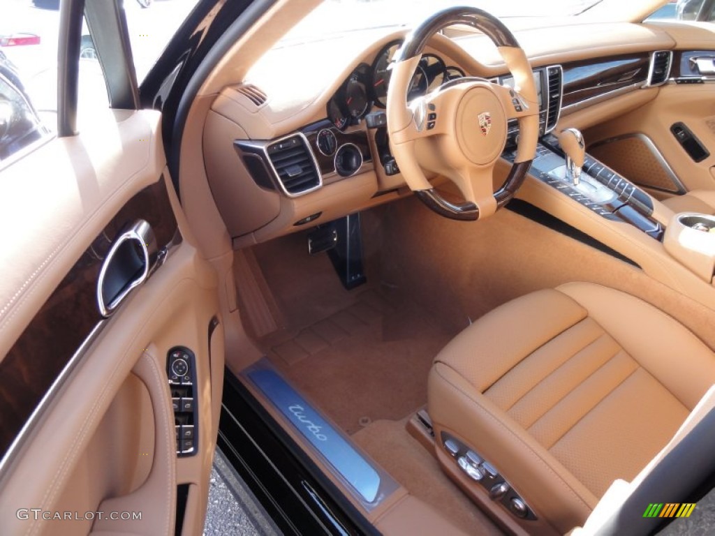 Cognac Interior 2012 Porsche Panamera Turbo Photo #60360780